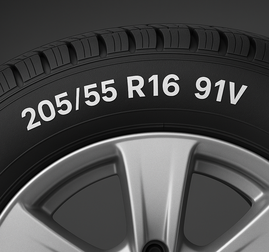 Tyre size example